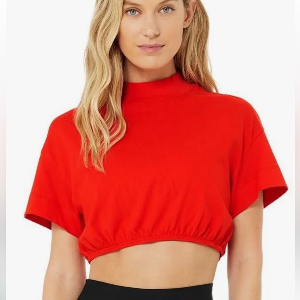 Alo Cropped Tee - XS